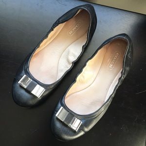 Coach leather flats